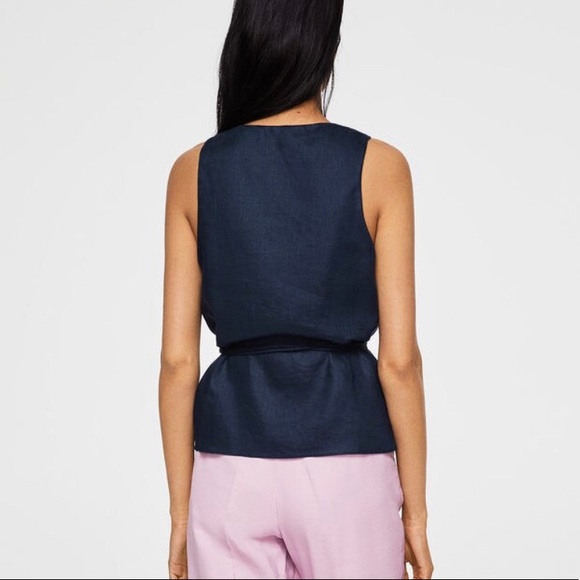 Mango wrap linen top - Picture 6 of 6
